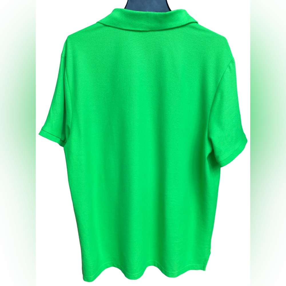 U.S. Polo Assn. Neon Green Polo Shirt with White Logo - Picture 5 of 5